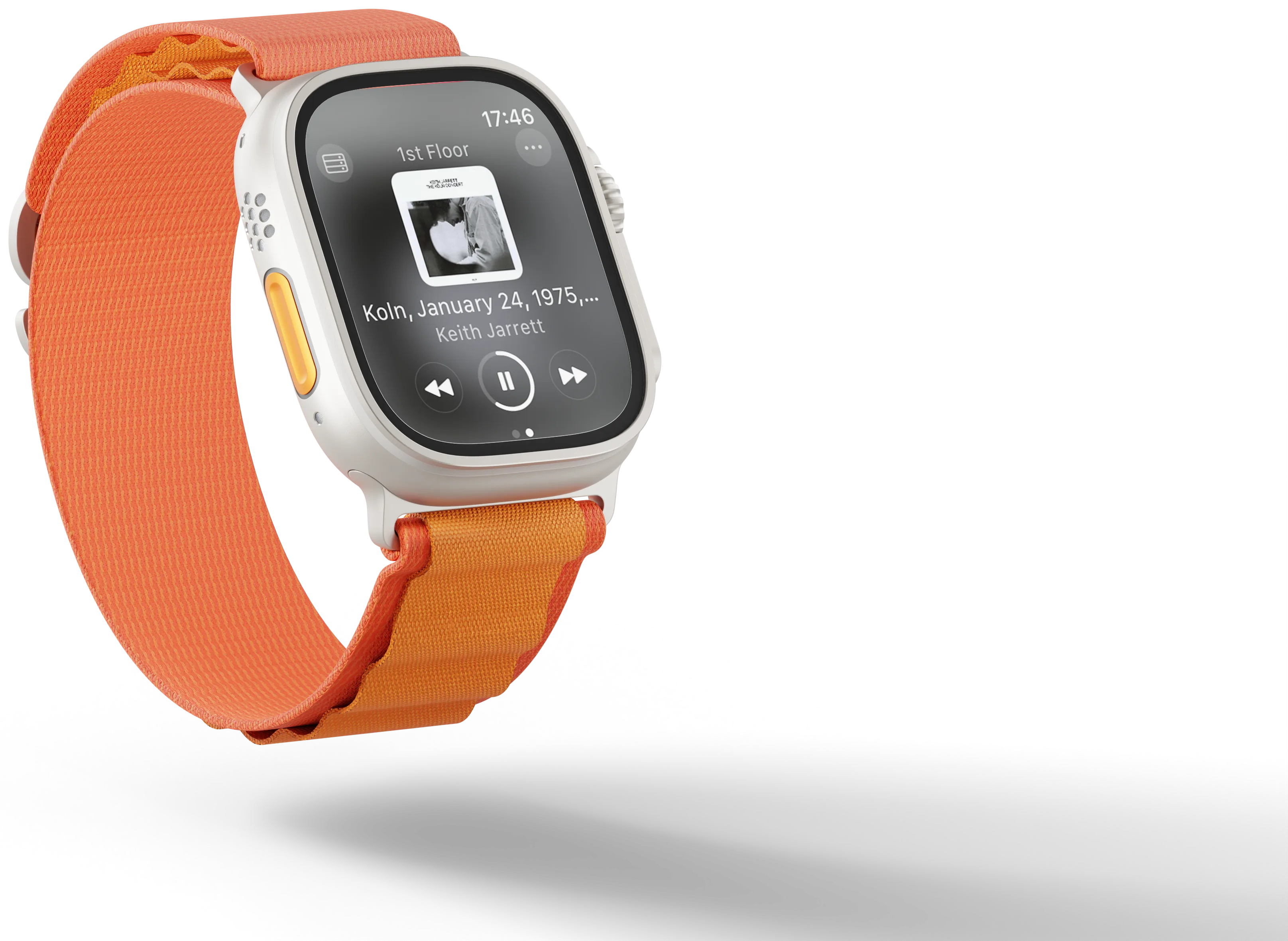 SnapDog Apple Watch client showing Subsonic browsing